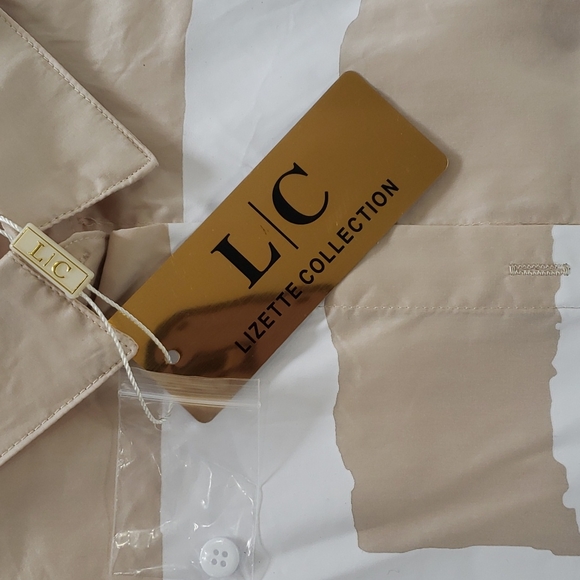 Lizette Collection Beige love Shirt Dress - Picture 2 of 4